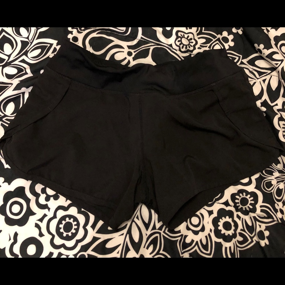 Black running short